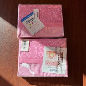 Graco Bubble Window Valance Set of 2 Pink